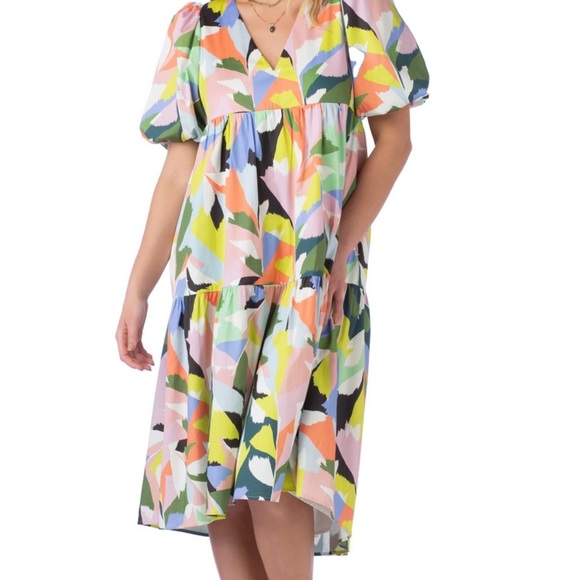 Crosby Brawley Dress, Poinciana  XS in new like condition, summer fun, feminine - Picture 2 of 8